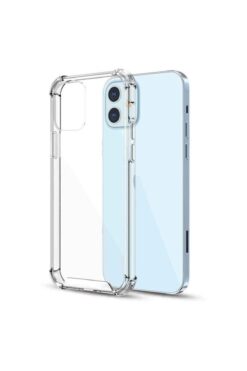Smart Tech Apple Iphone 12 Mini Shock Absorbing Darbe Emicili Şeffaf Silikon Kılıf