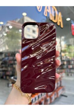 OVADA İphone 11 Pro Max Uyumlu Kamera Koruma Çıkıntılı Dalga Desenli Kabartmalı Kılıf