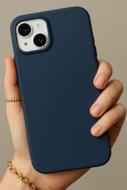 Fibaks Apple Iphone 15 Uyumlu Kılıf Kadife Lansman Soft Yumuşak Liquid Silikon Kamera Korumalı Kapak