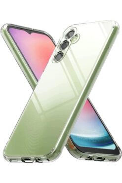 Fibaks Samsung Galaxy A24 Kılıf Kamera Korumalı Renksiz Şeffaf Ince Esnek Süper Silikon Kapak (Uyumlu)