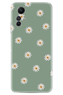 Kılıfland Xiaomi Redmi Note 12S Kılıf Boutique Baskılı Resimli Yeşil Papatyalar Pcode -041