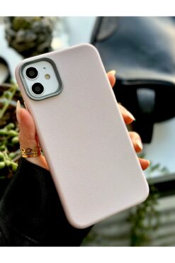 Go Aksesuar Iphone 11 Uyumlu Estetik Dokulu Deri Görünümlü Esnek Silikon Kılıf
