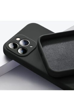 Fibaks Apple Iphone 12 Pro Uyumlu Kılıf Lansman Kadife Kamera Korumalı Yumuşak Silikon