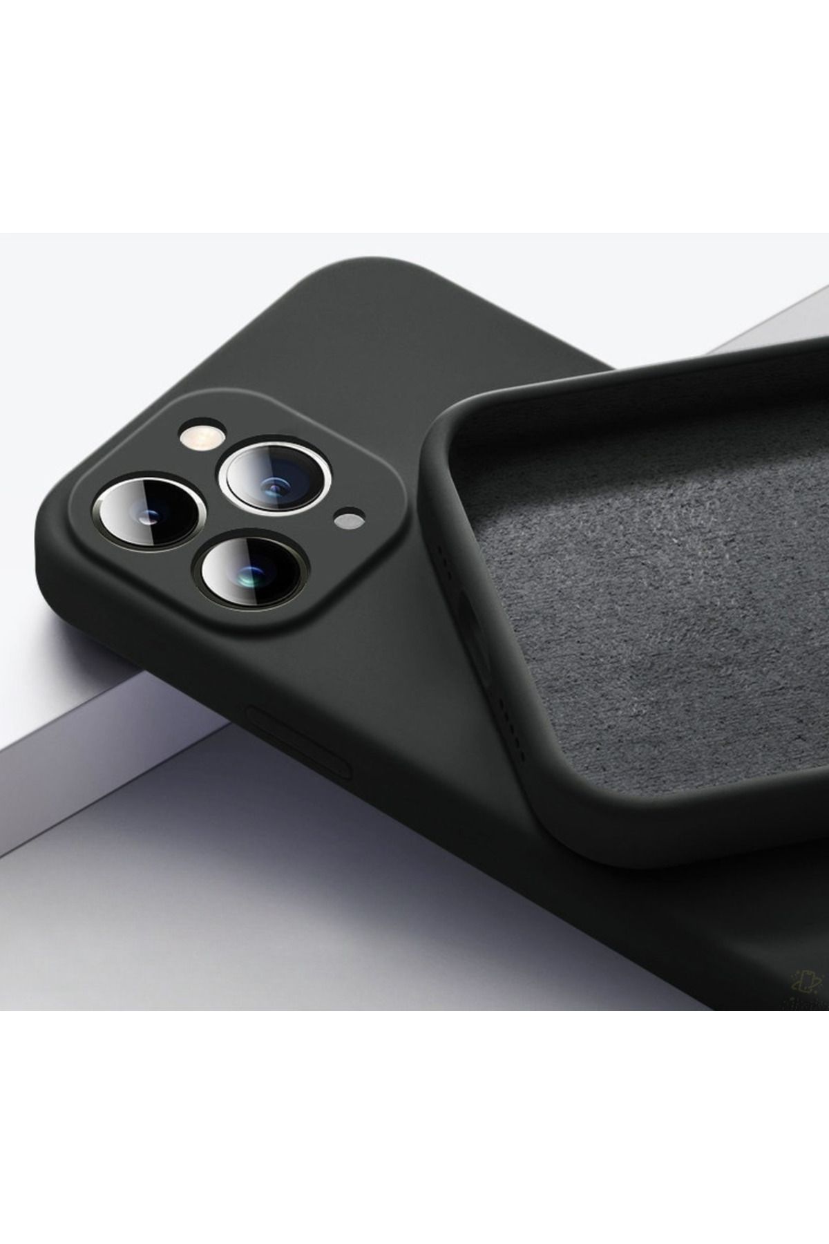 Fibaks Apple Iphone 12 Pro Uyumlu Kılıf Lansman Kadife Kamera Korumalı Yumuşak Silikon