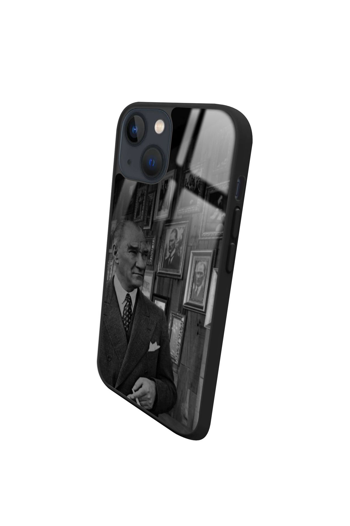 Snacase Apple iPhone 13 Uyumlu Atatürk Tasarımlı Glossy Premium Kılıf - Görsel 2