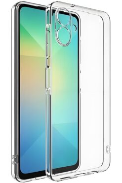 Fibaks Samsung Galaxy A06 Kılıf Şeffaf Kamera Korumalı Renksiz Esnek Silikon Kapak Kilif