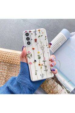 gaga elektronik Samsung Galaxy S24 Fe İçin Desenli Sararmaya Karşı Dirençli 2MM Şeffaf Kılıf (Uyumlu)