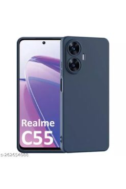 Fibaks Realme C55 Kılıf Kamera Çıkıntılı Içi Kadife Lansman Yumuşak Dokulu Silikon Kapak