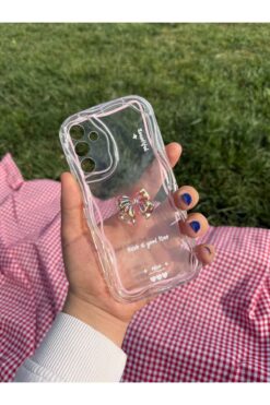 MustCase Samsung Galaxy A34 Uyumlu Kılıf Dalga Kenarlı Darbeye Karşı Korumalı Yumuşak Slikon Şeffaf Kılıf