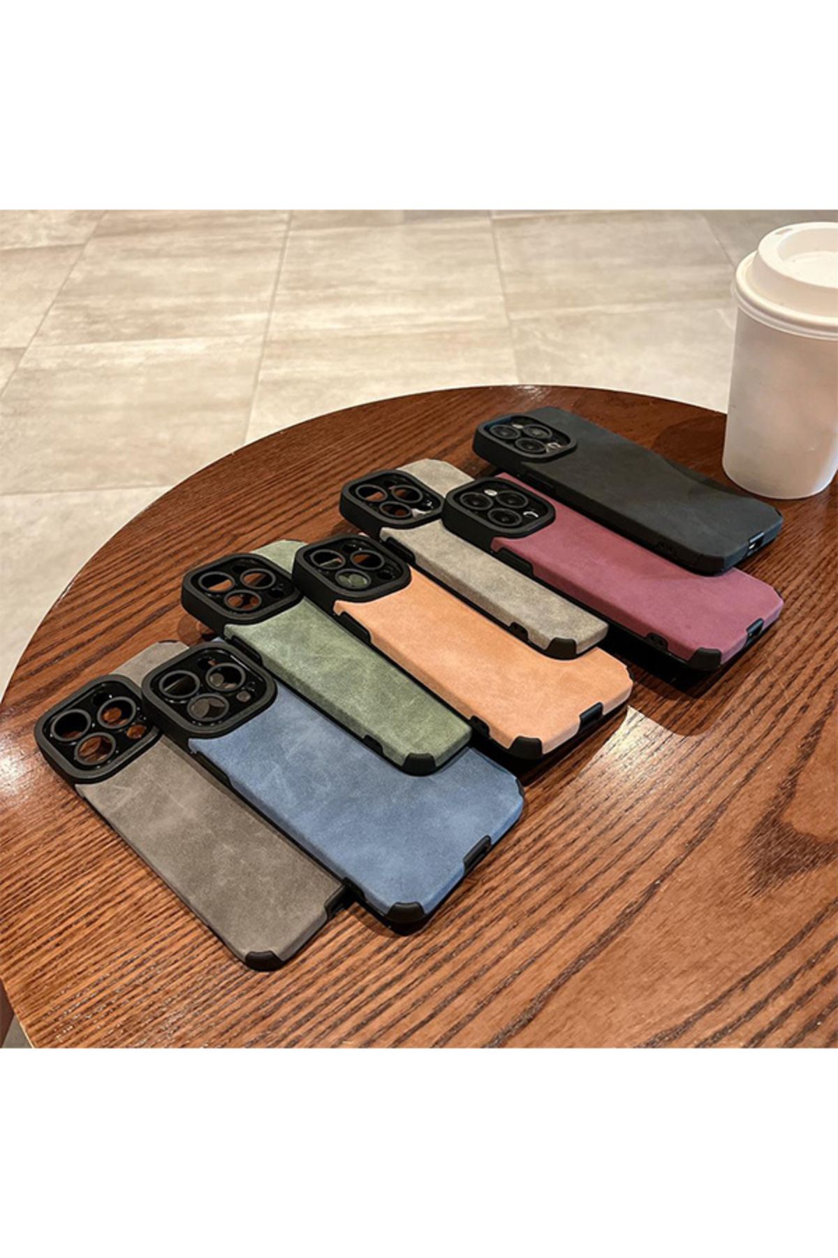 bbtech İphone 15 PRO ile Uyumlu Suni Süet Kamera Korumalı Lion Case - Görsel 4