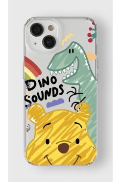 moonset Iphone 15 Uyumlu Winnie Tasarımlı Baskılı Şeffaf Telefon Kılıfı