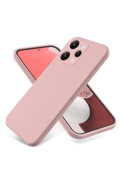 Marselit Xiaomi Redmi 12 Uyumlu Premium Lansman Liquid Silikon Kılıf İçi Kadife-Pembe