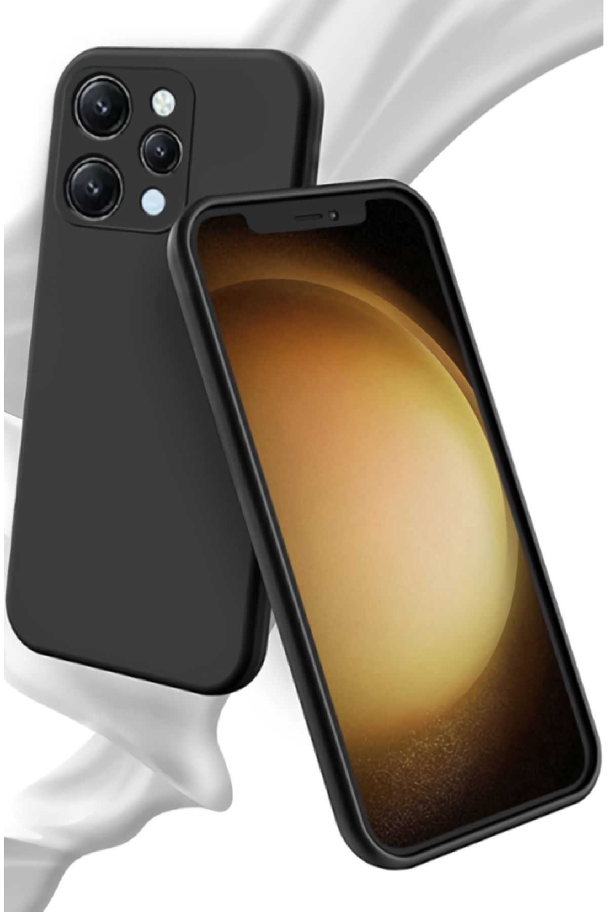 Marselit Xiaomi Redmi 12 Uyumlu Premium Lansman Liquid Silikon Kılıf İçi Kadife-Pembe - Görsel 2