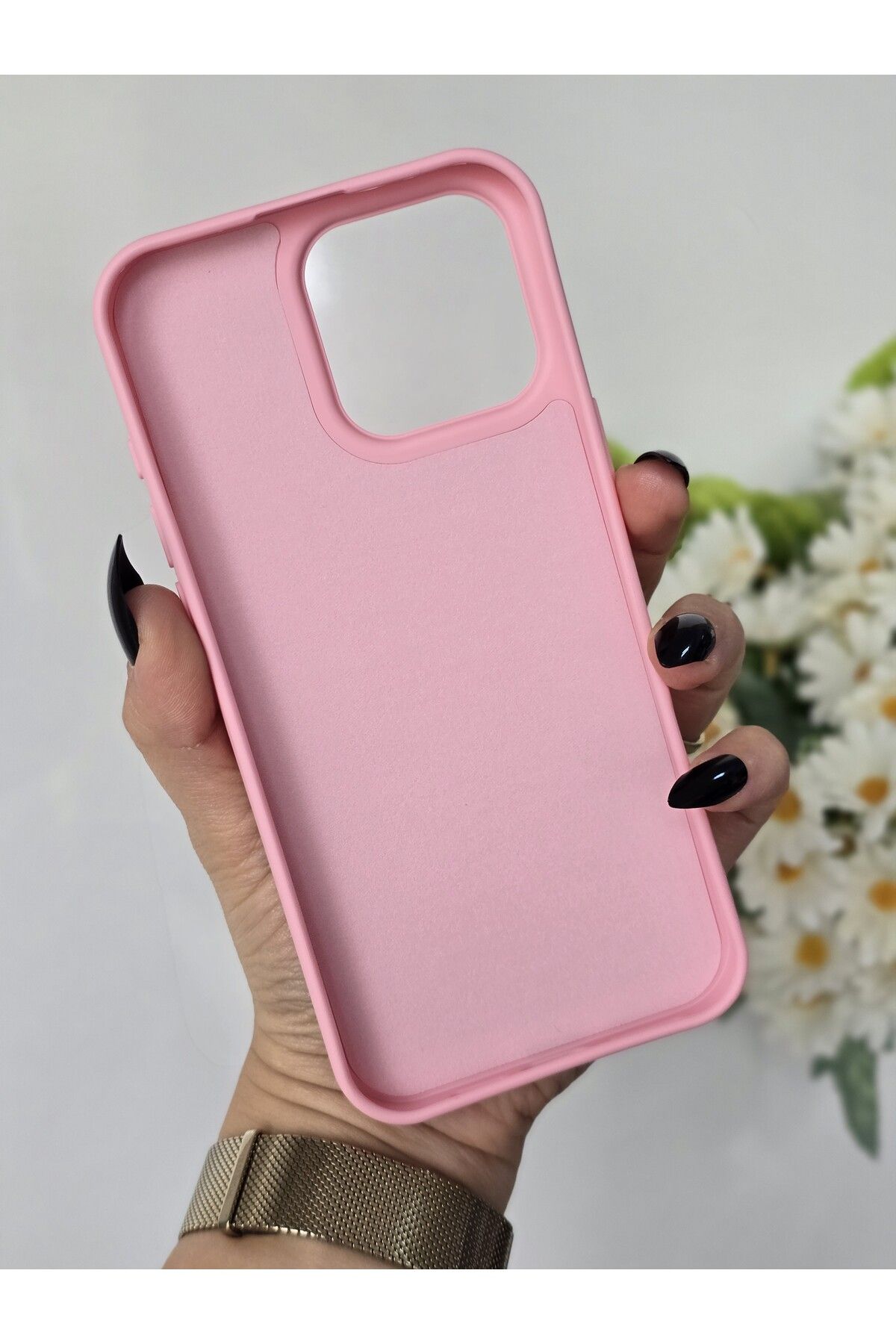 Magic Ring Iphone 16 PROMAX Uyumlu İçi Kadife Baskılı Kılıf - Görsel 3