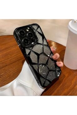 EPACENTER EpaMira Pırlanta Parlaklıkta Iphone 14 Pro Max Telefon Kılıfı-Siyah