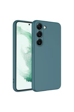 Fibaks Samsung Galaxy S23 Kılıf Kamera Çıkıntılı Içi Kadife Lansman Yumuşak Dokulu Silikon Kapak (Uyumlu)