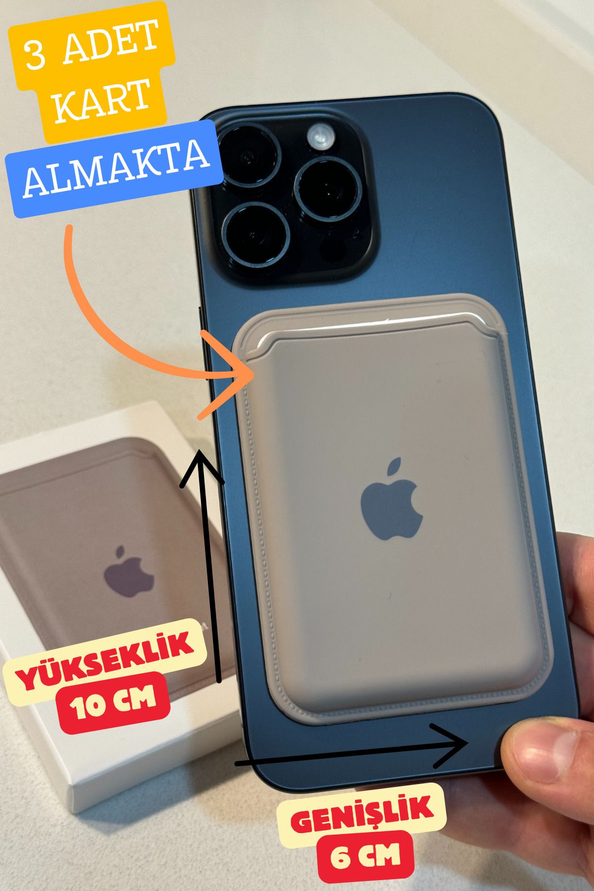 L'eDoren Apple Iphone Uyumlu Telefon Arkası Magsafe Silikon Cüzdan Kartlık İos 12/13/14/15/16 Ölçüleri 10x6cm - Görsel 4