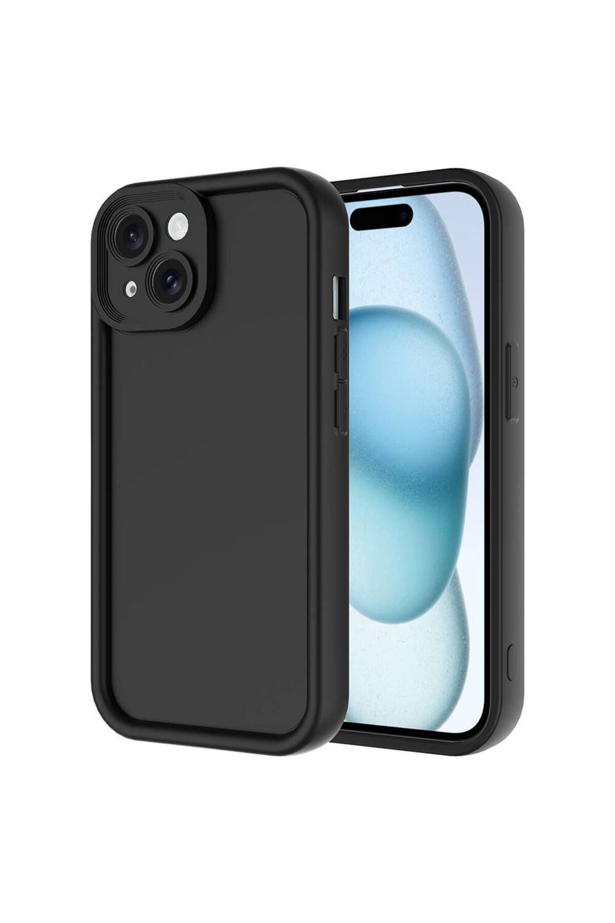 Fibaks Apple Iphone 13 Uyumlu Kılıf Kamera Korumalı Yumuşak Dokulu Renkli Silikon Kapak