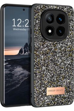 ONEGIF Xiaomi Redmi Note 14 Pro 4G Bright Simli Kapak - Gümüş DRSTR