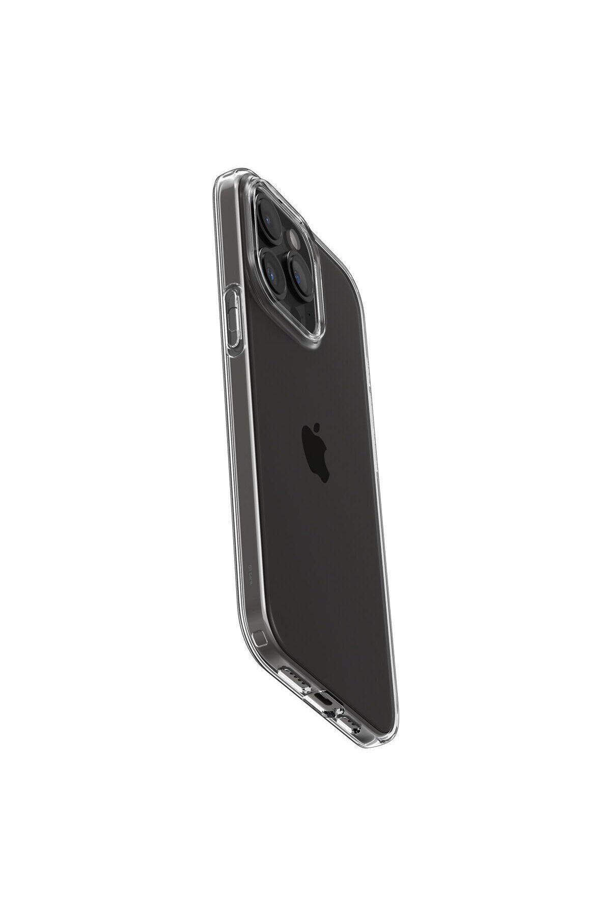 Spigen iPhone 15 Pro Max Kılıf Liquid Crystal 4 Tarafı Tam Koruma Crystal Clear - ACS06557 - Görsel 3
