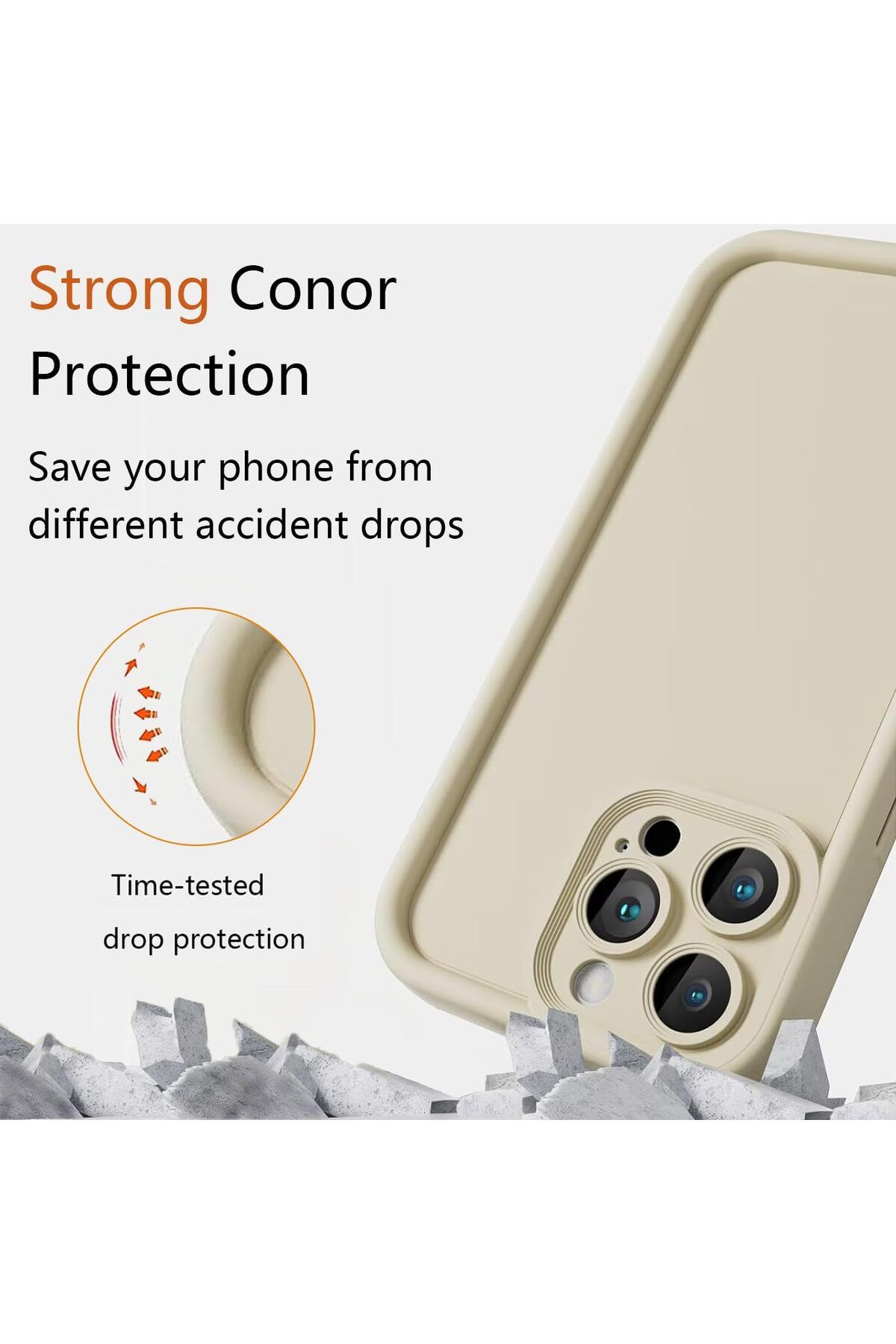 Fibaks Apple iPhone 16 Pro Max Kılıf Kamera Korumalı Yumuşak Dokulu Darbe Emici Siyah Silikon Kapak - Görsel 5