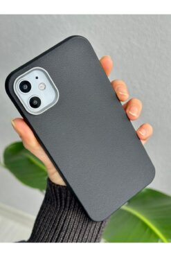 Go Aksesuar Iphone 11 Uyumlu Estetik Dokulu Deri Görünümlü Esnek Silikon Kılıf