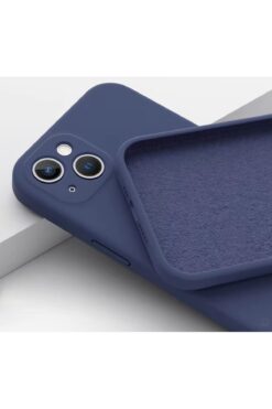 Fibaks Apple Iphone 13 - 14 Uyumlu Kılıf Kamera Korumalı Lansman Içi Kadife Yumuşak Liquid Silikon Kapak