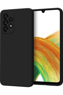 Marselit Galaxy A52/a52s Uyumlu Premium Lansman Liquid Silikon Kılıf Içi Kadife-siyah