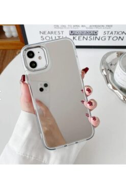 Go Aksesuar Iphone 11 Uyumlu Aynalı Tasarım Darbe Önleyici  Silikon Kılıf