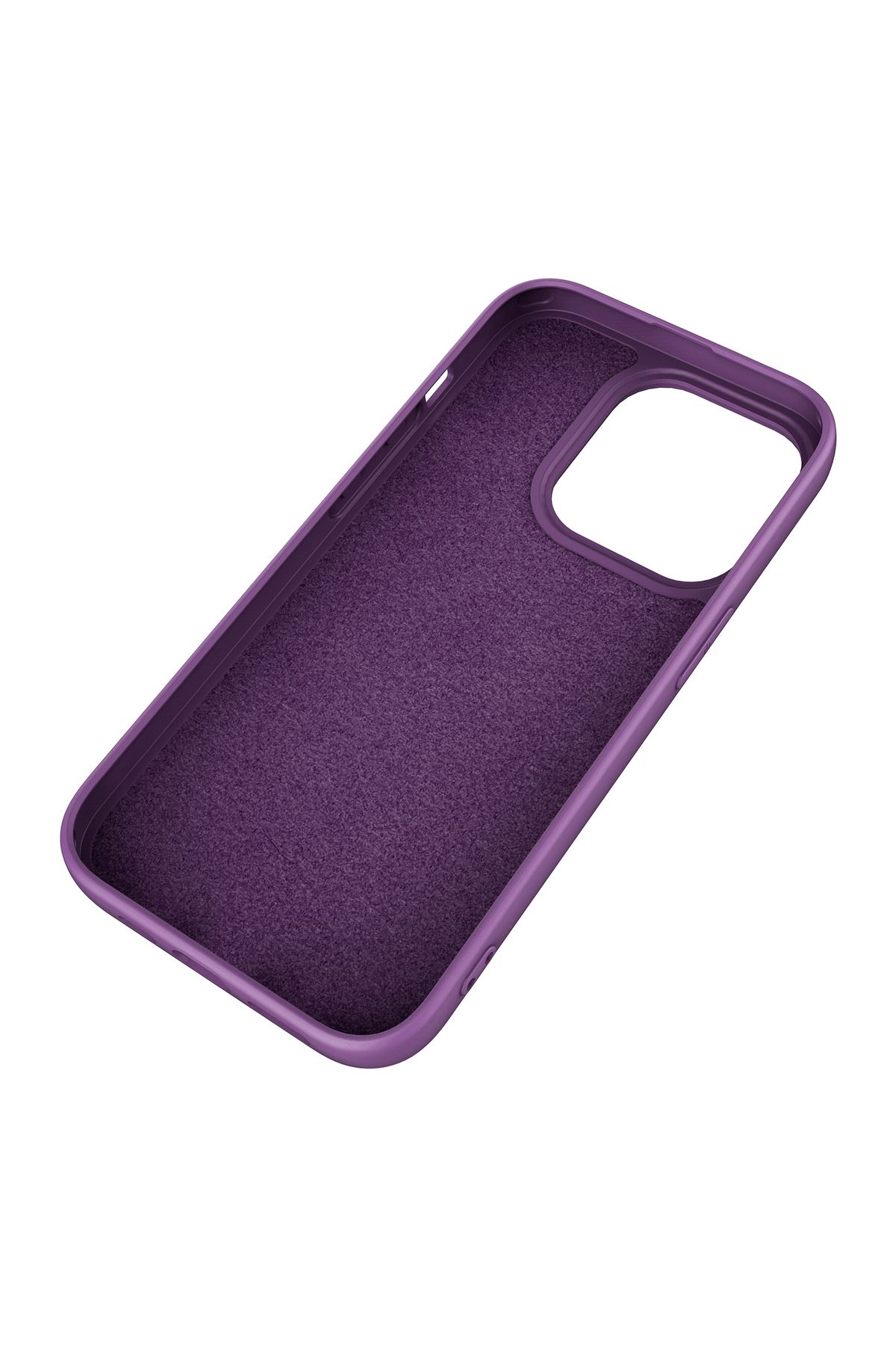 Fibaks Apple Iphone 15 Pro Uyumlu Kılıf Kadife Lansman Soft Yumuşak Liquid Silikon Kamera Korumalı Kapak - Görsel 2