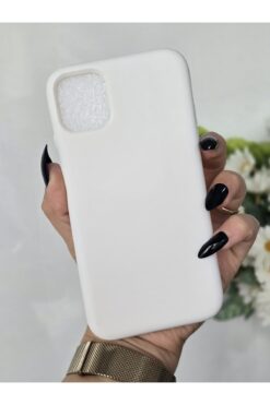 Magic Ring Iphone 11 Uyumlu İçi Kadife Lansman Beyaz Telefon Kılıfı