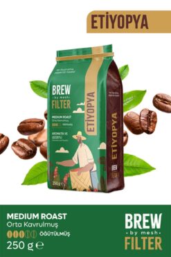 brewbymesh Etiyopya Medium Roast Filtre Kahve (Öğütülmüş Orta Kavrulmuş Filtre Kahve) 250gr.