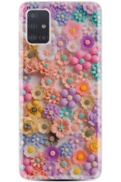 Kılıfland Samsung Galaxy A51 Kılıf Boutique Baskılı Resimli Rengarenk Papatyalar Pcode -060