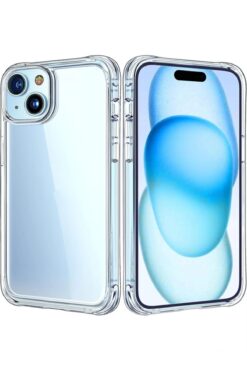 KVK PRİVACY Apple Iphone 15 Plus/14 Plus Şeffaf Kılıf Airbag Antishock Köşeli Darbe Emici Şeffaf Kapak