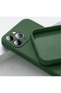 Fibaks İphone 14 Pro Max Uyumlu Kılıf Kamera Korumalı Lansman Içi Kadife Yumuşak Silinebilir Silikon Kapak