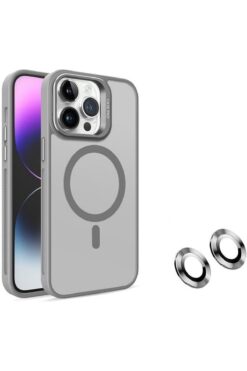 Caseji Apple Iphone 16 Pro Max Uyumlu Kılıf Standlı Mat Magsafe Metal Tuş Kamera Lens Hediyeli Nevada Case