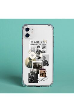 DEMİNA İphone 11 Uyumlu Atatürk Baskılı Şeffaf Kılıf