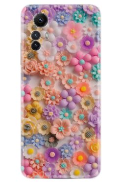 Kılıfland Xiaomi Redmi Note 12S Kılıf Boutique Baskılı Resimli Rengarenk Papatyalar Pcode -060