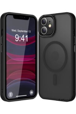 m.tk moveteck İphone 11 Kılıf (12 Görünümlü) Mat Magsafe Wireless Şarj Özellikli Darbe Önleyici Hassas Butonlu SİO