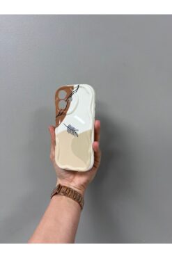 YZGOLDEN Iphone 16 Uyumlu Kılıf Kamera Korumalı Dalga Kenarlı Desenli Yumuşak Silikon Kapak