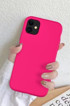 KVK PRİVACY Apple Iphone 11 Uyumlu Altı Kapalı Lansman Kılıf Kapak Fuşya Pembe