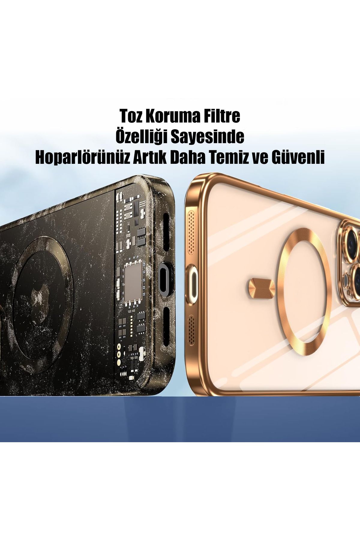 Dexmon İphone 16 Pro Uyumlu Kılıf Kamera Lens Ve Hoparlör Toz Korumalı Magsafe Şarj Özellikli Esnek Silikon - Görsel 4