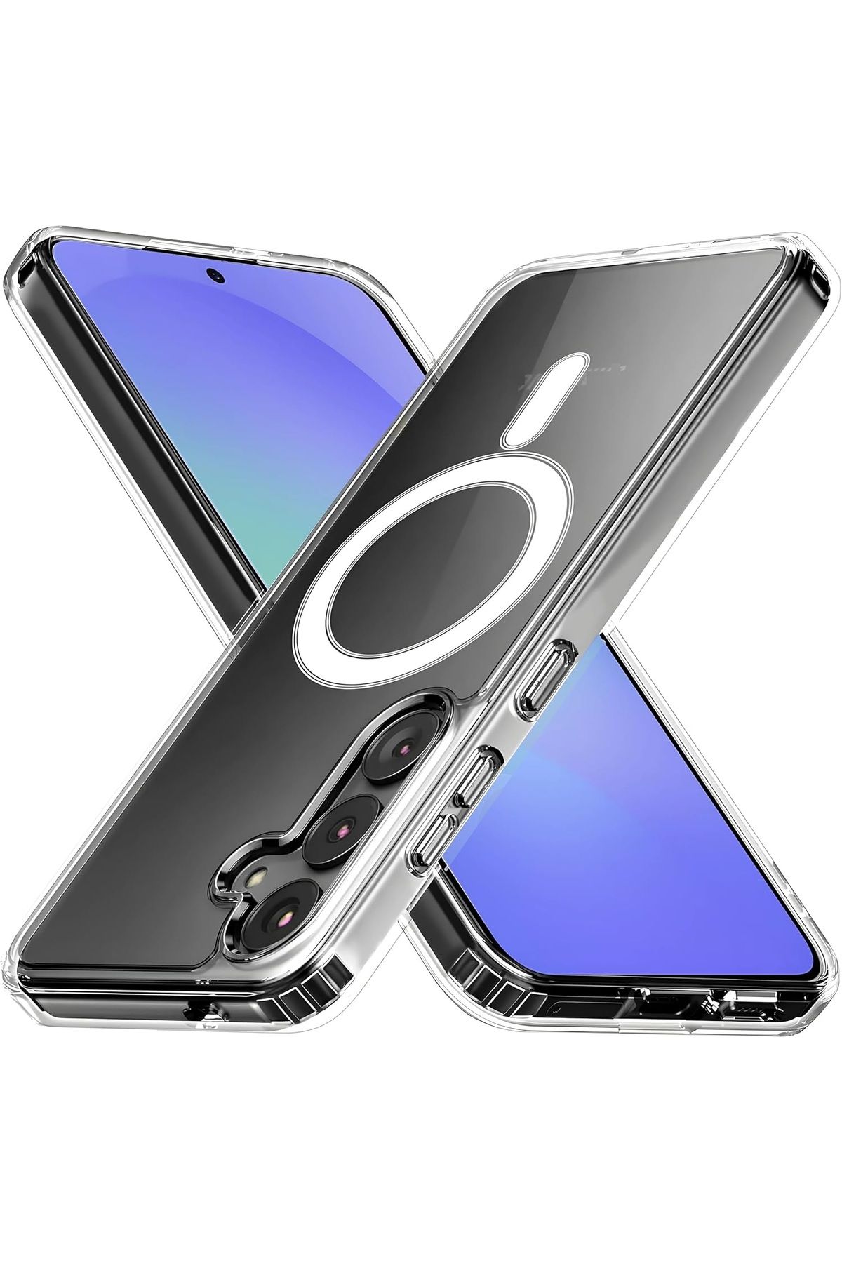 EVAX (MAGSAFE) Samsung Galaxy A36 Uyumlu MagSafe Wireless Özellikli Şeffaf Kılıf