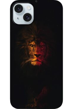 BGAKSESUAR iPhone 13 Uyumlu Öfkeli Aslan Görseli HD Baskılı A++ Kalite Silikon Kılıf