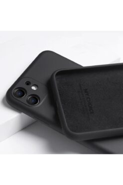 Fibaks Apple Iphone 11 Uyumlu Kılıf 3d Kamera Korumalı Içi Kadife Lansman Yumuşak Liquid Silikon