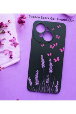 Kılıforyum Tecno Spark Go 1 Uyumlu Kılıf Içi Kadife Baskılı Kılıf