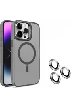emybox İphone 13 Promax Kamera Korumalı Stantlı Magsafe Destekli Lens Koruyucu Hediye Telefon Kılıf