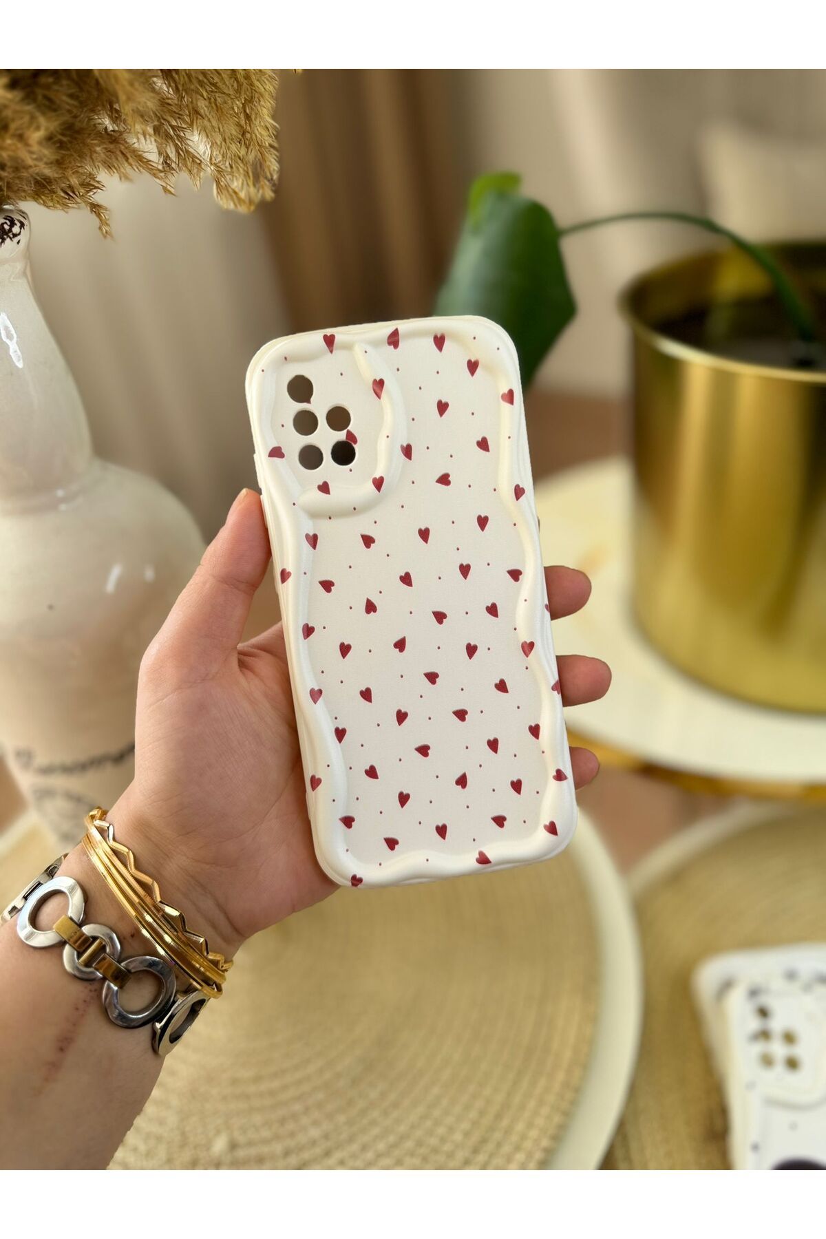 KILIF STORE SAMSUNG A51 KIRMIZI KAPLLI KILIF