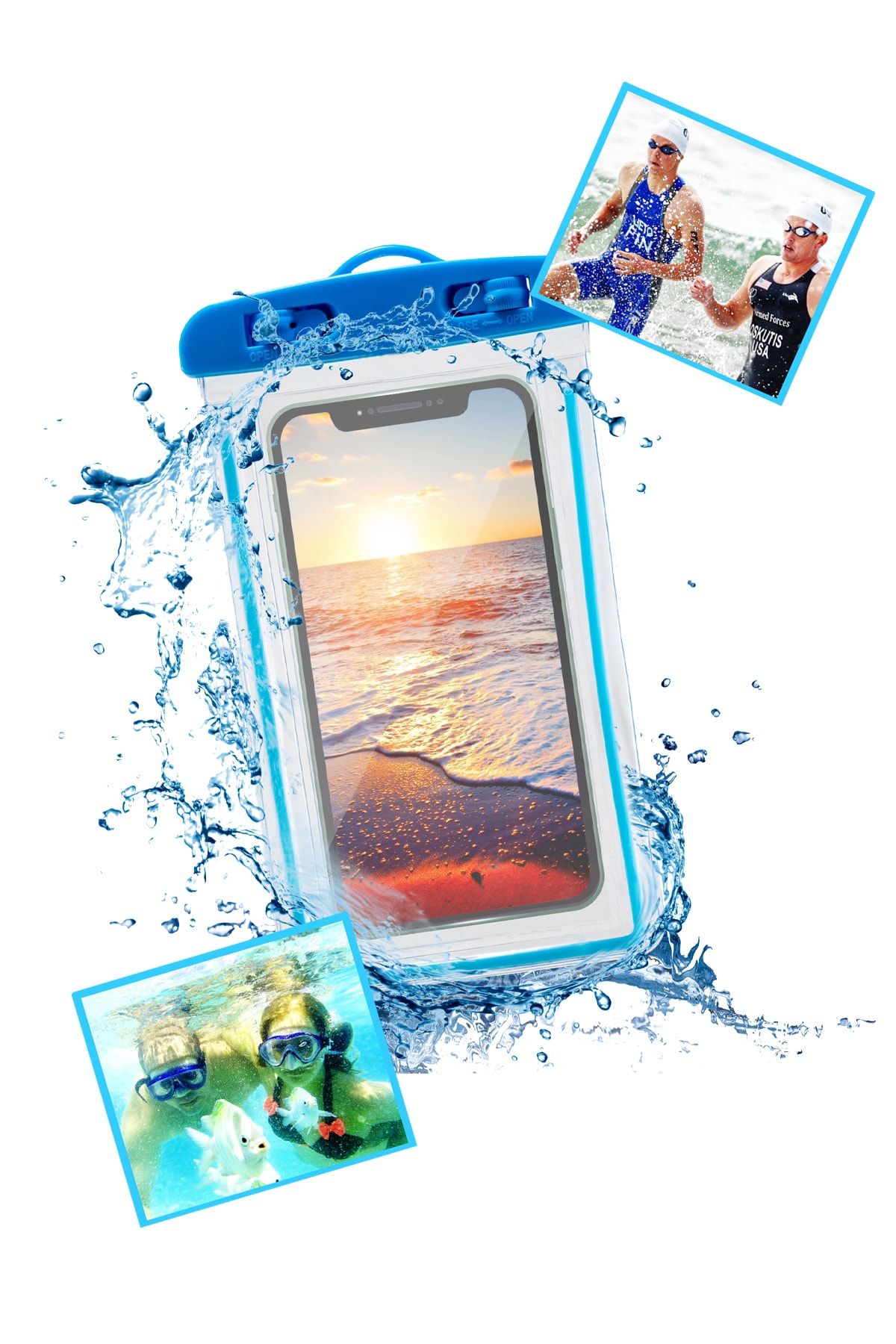 TECHNOMEN Su Geçirmez Telefon Kılıfı Tüm Telefon Modellerine Uyumlu