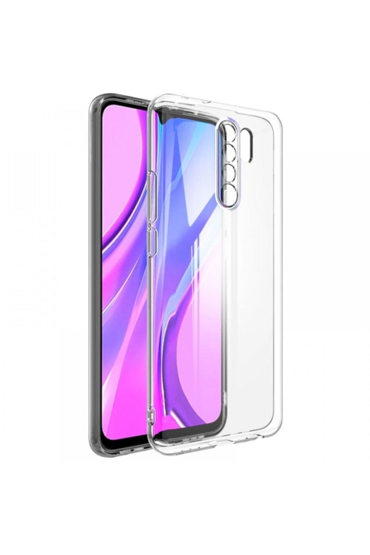 Fibaks Oppo Reno 2z Kılıf Kamera Korumalı Şeffaf Ultra Ince Esnek Renksiz Silikon Kapak